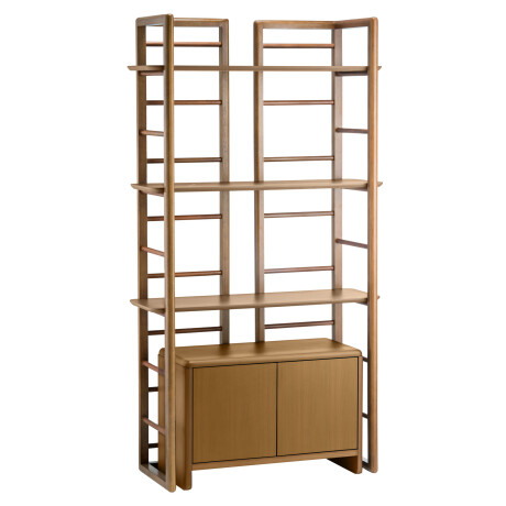 BIBLIOTECA MADERA NATURAL-BEIGE CAPELLA