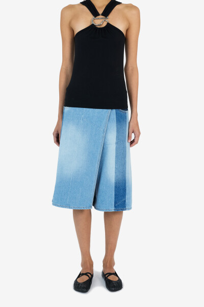 TOP C-LOGO CROSSED Negro