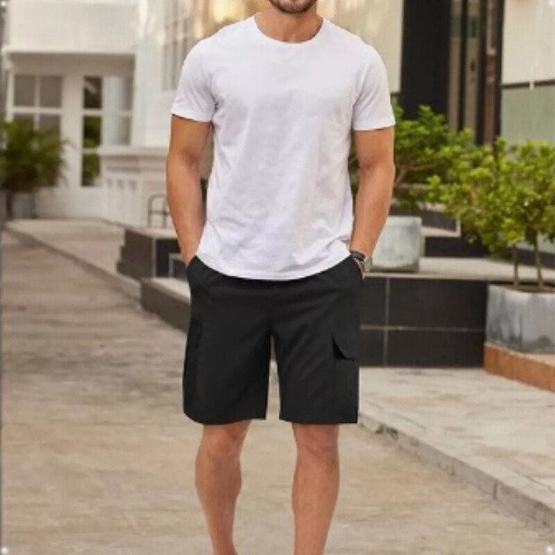 Short Bermuda Deportiva Cargo Azul