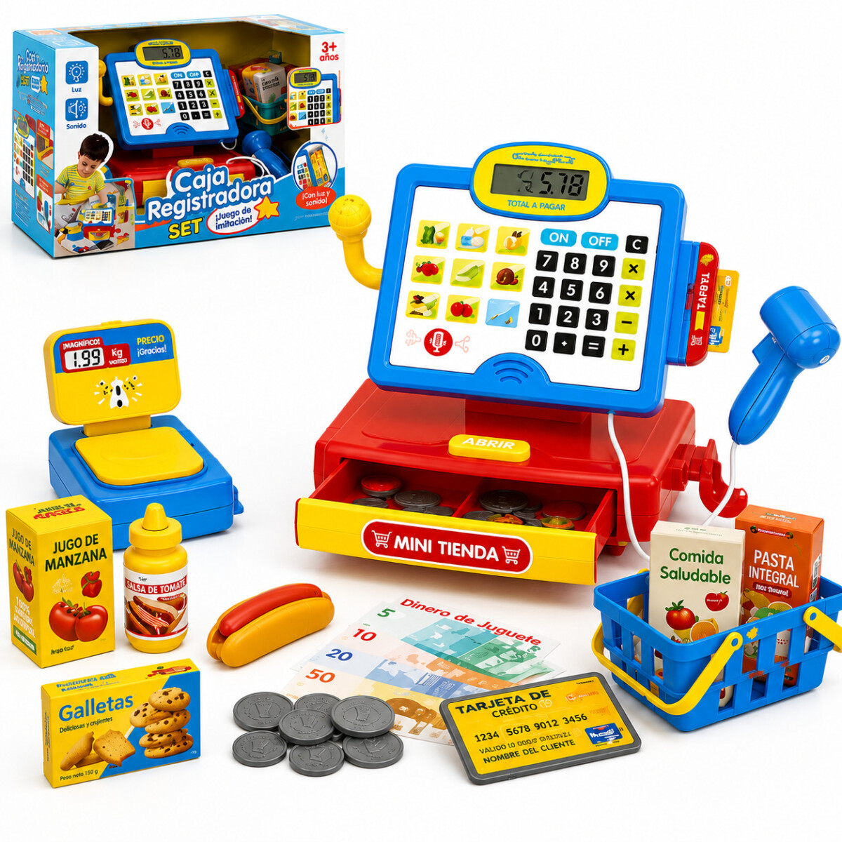 Caja Registradora Juguete Infantil Mini Super Tienda Calcula 