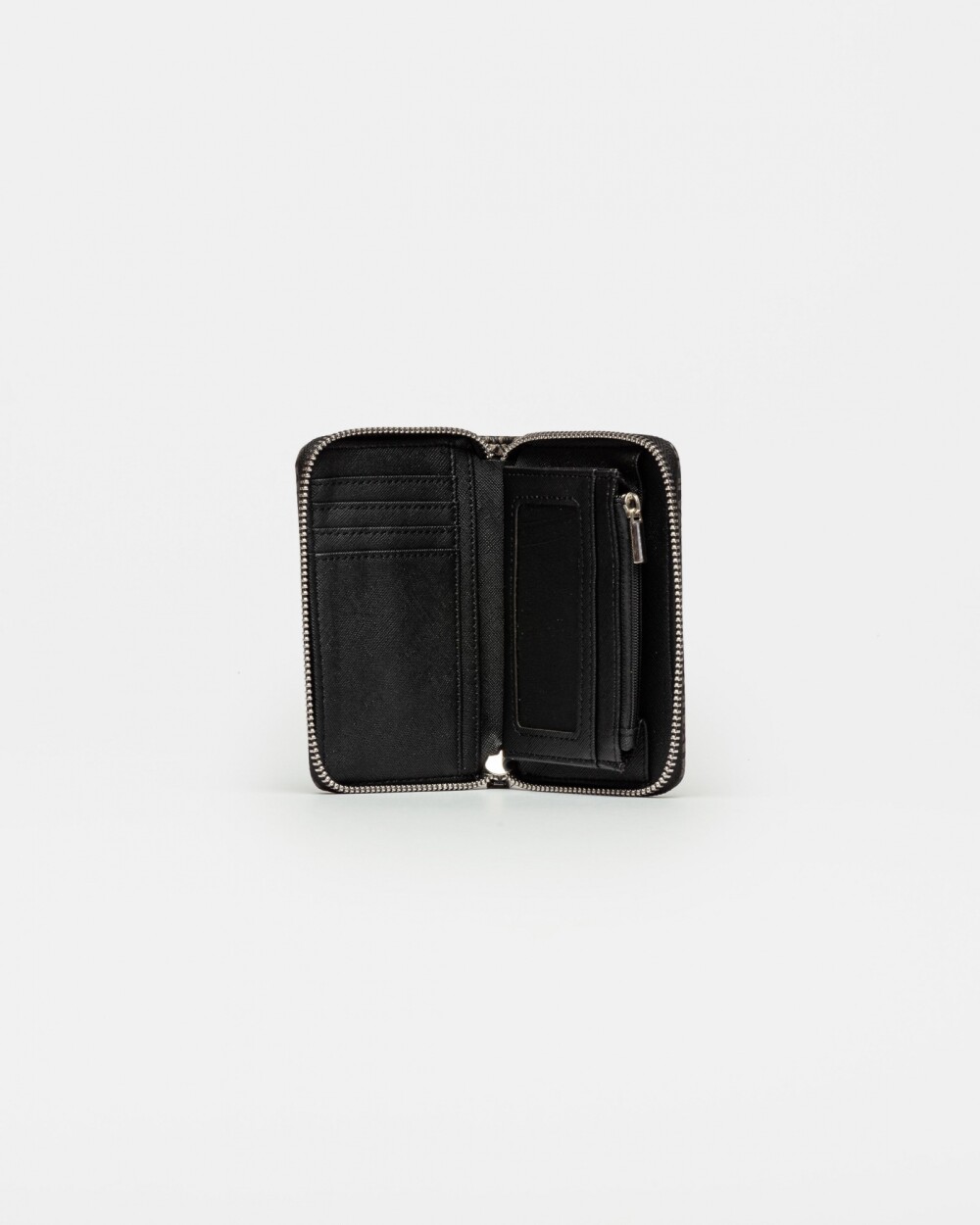 Billetera Monogram en efecto cuero Negro