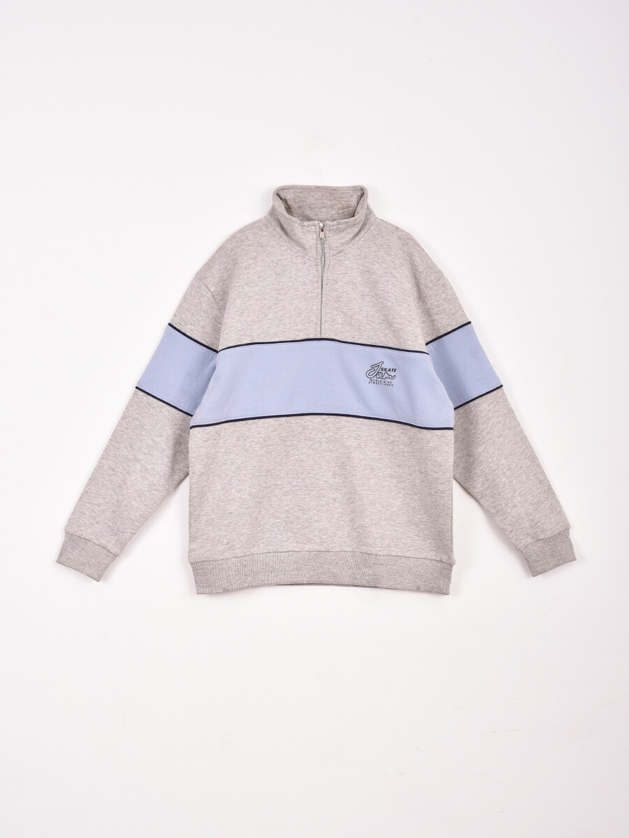 BUZO PERKINS - GRIS MELANGE M 