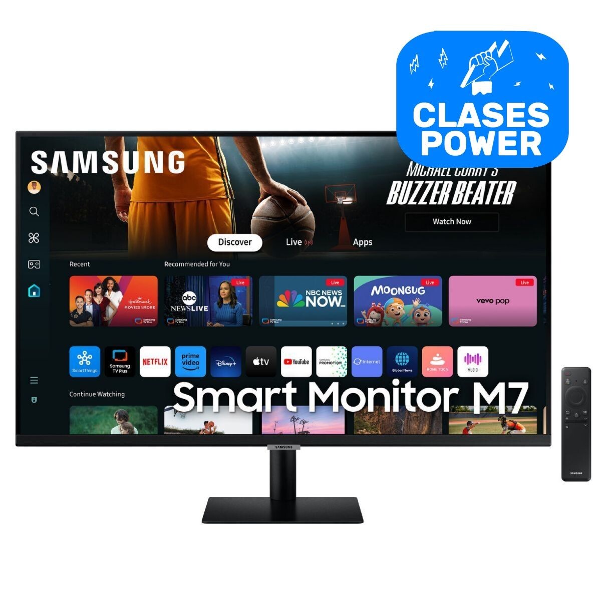 Monitor Samsung Smart M7 32" Va 4k 60hz - MONITOR SAMSUNG SMART M7 32" 4K 60HZ 