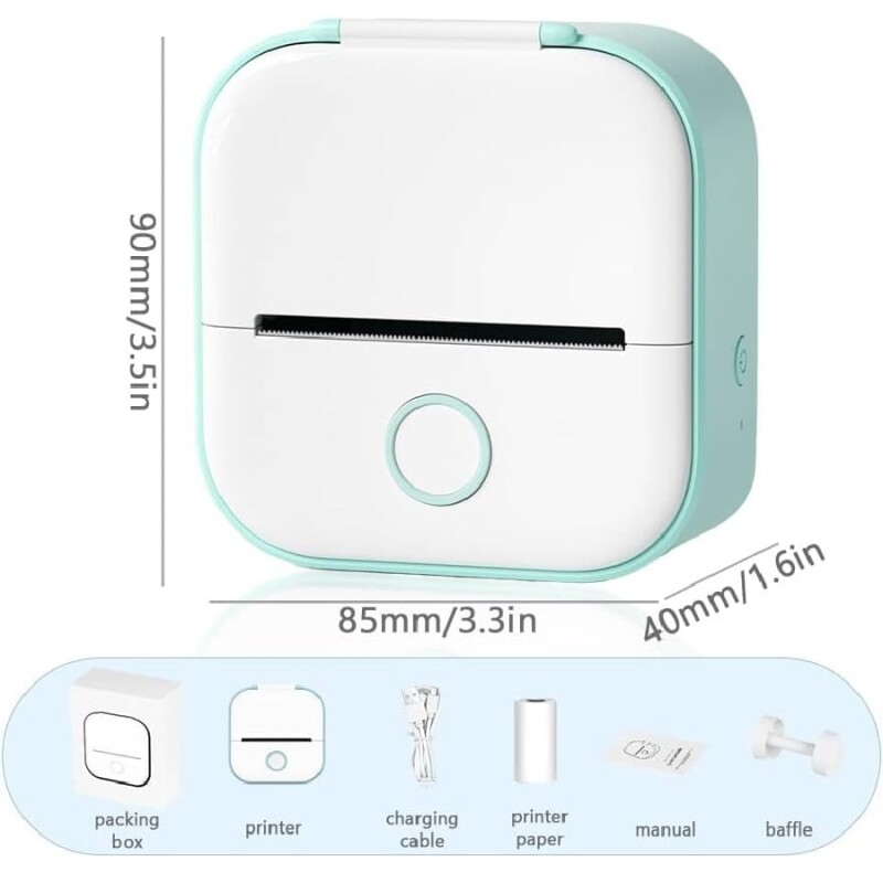 Mini impresora etiquetadora térmica portátil T02 Mini impresora etiquetadora térmica portátil T02