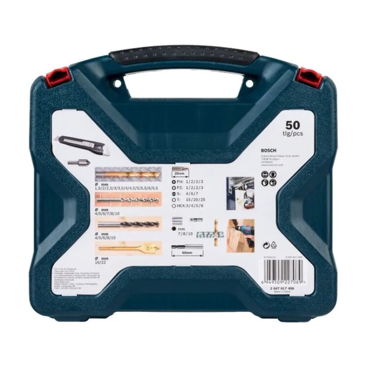 Set Puntas y Brocas en Titanio Bosch X-Line 50 unidades Set Puntas y Brocas en Titanio Bosch X-Line 50 unidades
