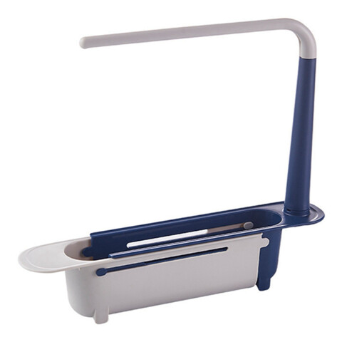 Organizador Extensible Escurridor Base Fregadero Pileta Variante Color Azul