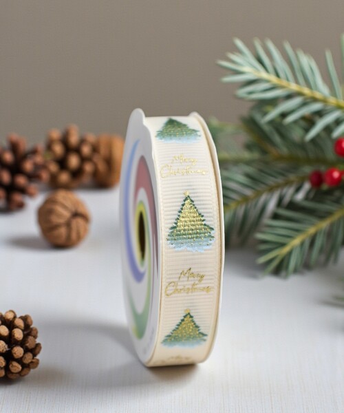 Cinta de regalo navidad 1.5cm*2.6m DISEÑO 1