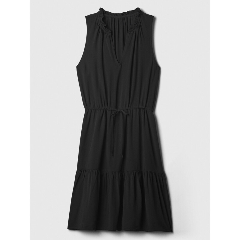 V-SL ZEN NK EWAIST DRESS BLACK 1