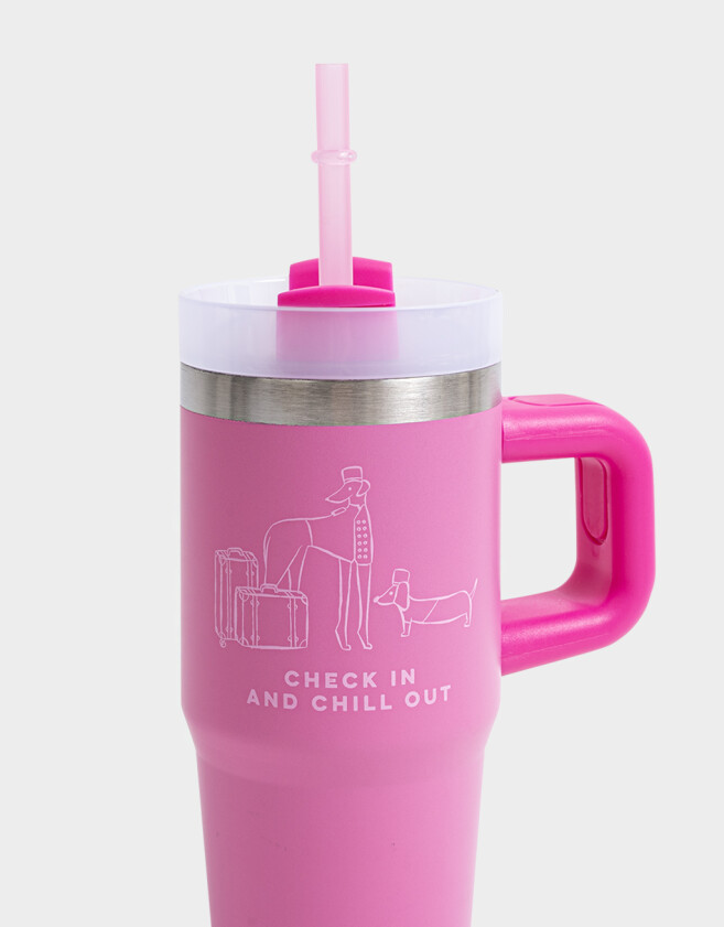Artículos cocina Vaso Térmico De Acero Inóxidable De 450 Ml - Fucsia Medio