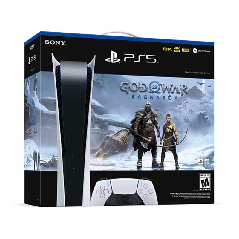 Consola Sony Playstation 5 Digital PS5 God of War Ragnarok Consola Sony Playstation 5 Digital PS5 God of War Ragnarok