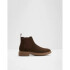 ZEDDYY DARK BROWN LEATHER BROWM