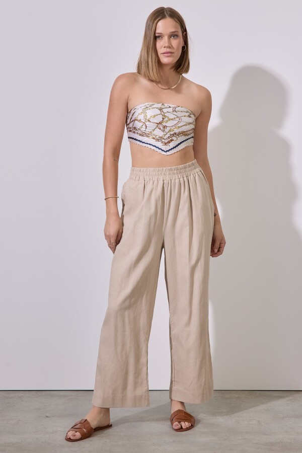 Pantalon Lino KHAKI