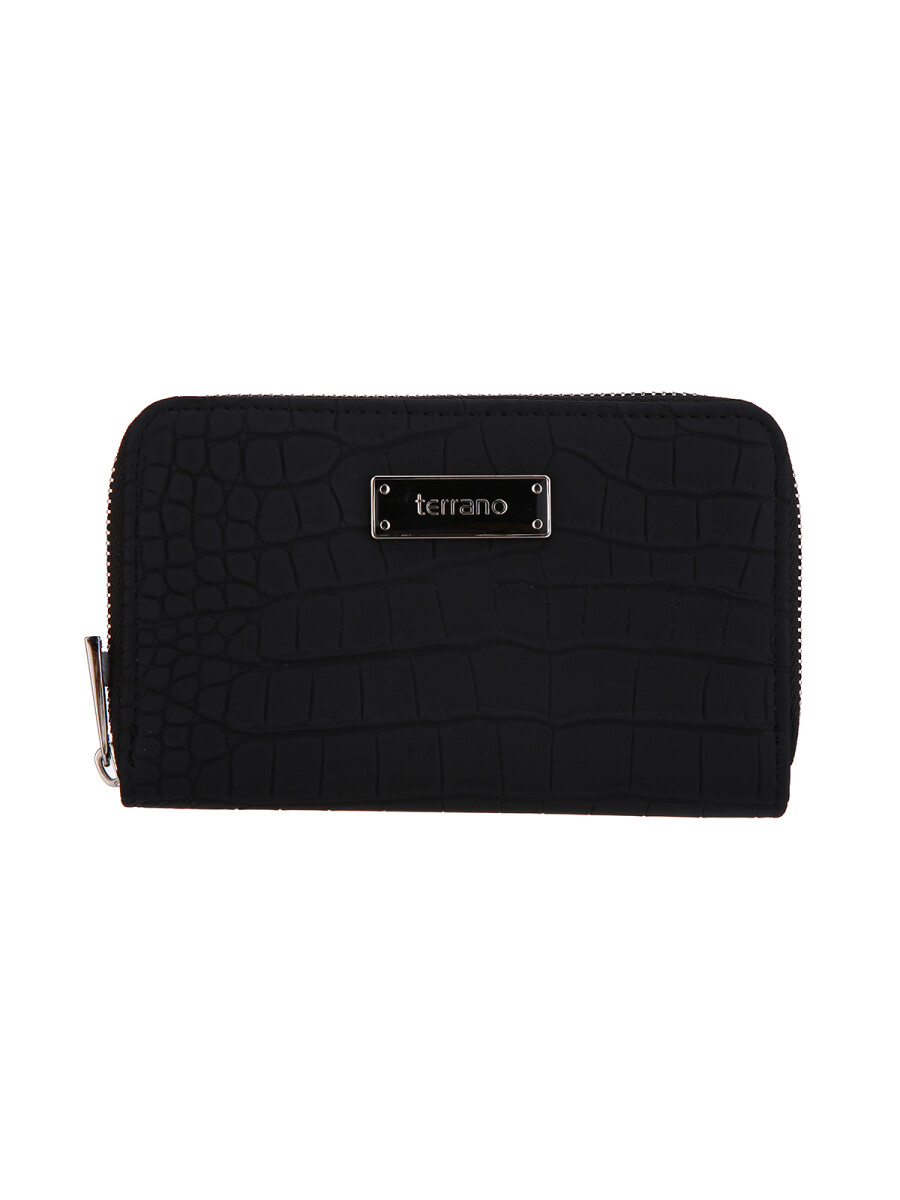 Monedero Brasil II - Croco Negro 