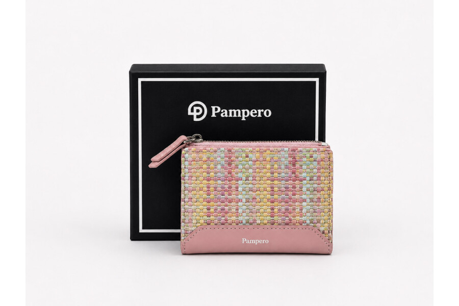 MONEDERO CHICO TELAS Rosado