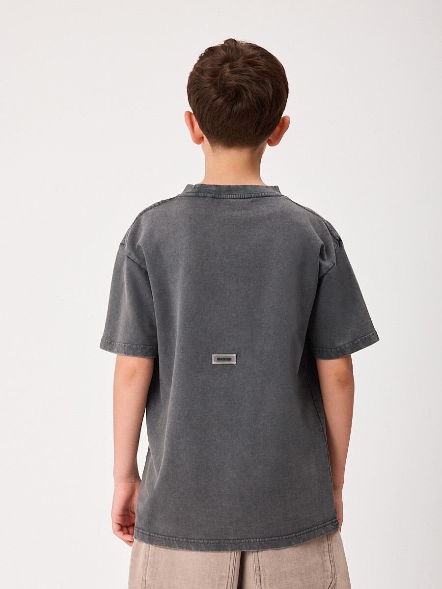 T-SHIRT M/C GUARIAN TEEN DIXIE Gris Oscuro