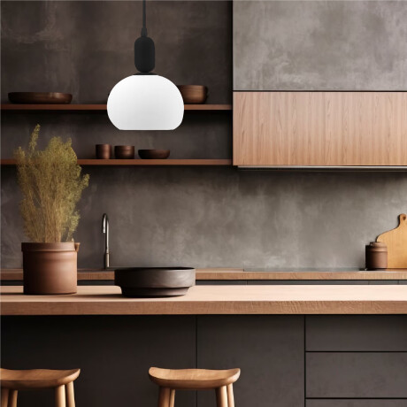 COLGANTE DECORATIVO DALU Luminaria Colgante Dalu Glass Negra ø 20 cm