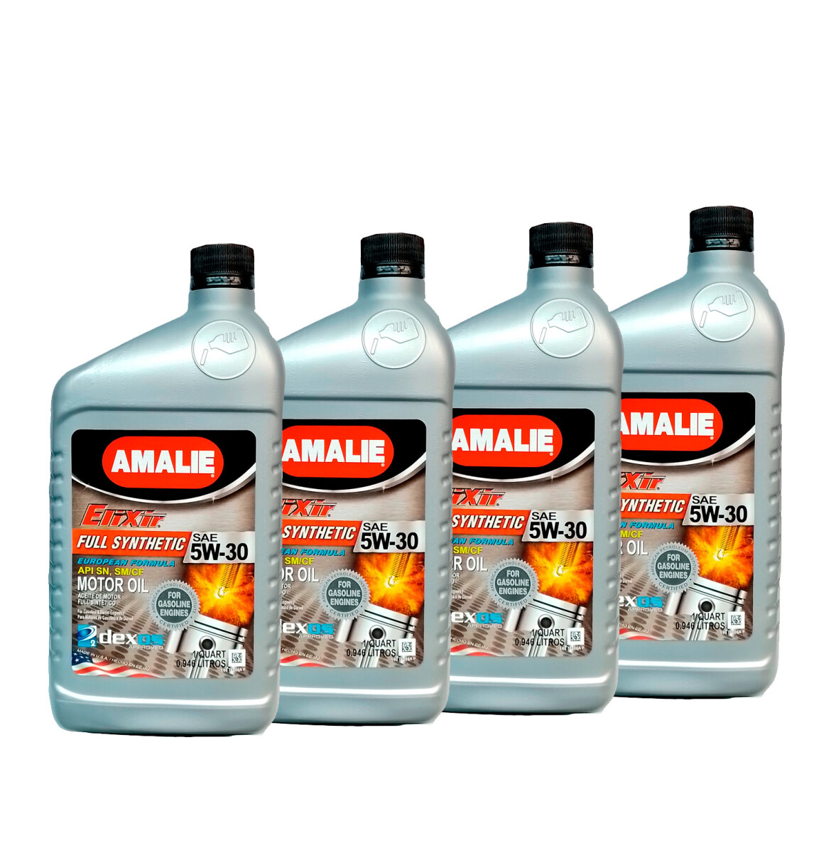 LUBRICANTE ACEITES COMBO 4 LITROS DE 5W30 SINTETICO FULL AMALIE 