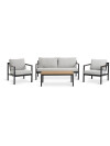 Set muebles jardín BEJSTRUP 4 pl gris Set muebles jardín BEJSTRUP 4 pl gris