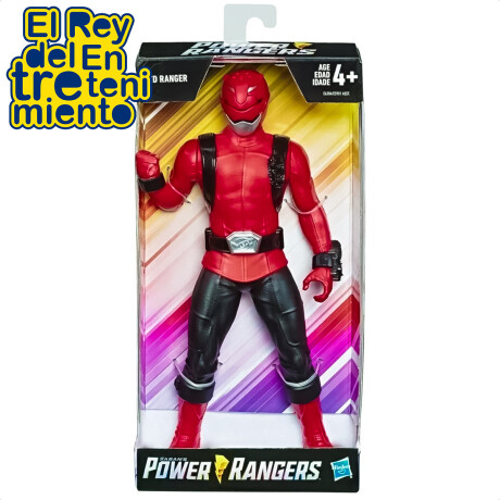 Muñeco Figura De Acción Power Ranger Rojo Hasbro 25cm Rojo