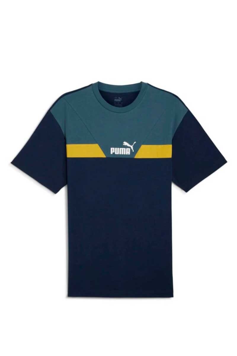 REMERA HOMBRE PUMA POWER COLORBLOCK TEE 