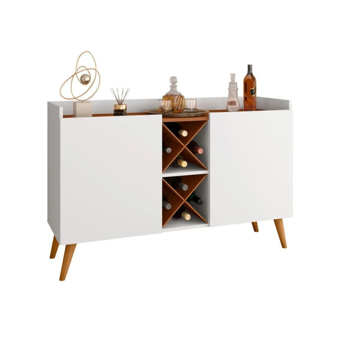 Aparador Bodeguero - 2 Puertas - Blanco 