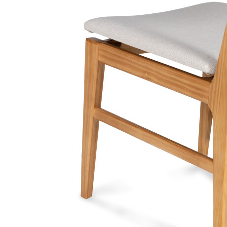 Silla Zoe - Cedro - Tela Rústica Rustico beige (4F)
