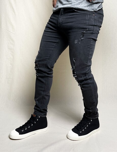 Jean con roturas Danil Negro