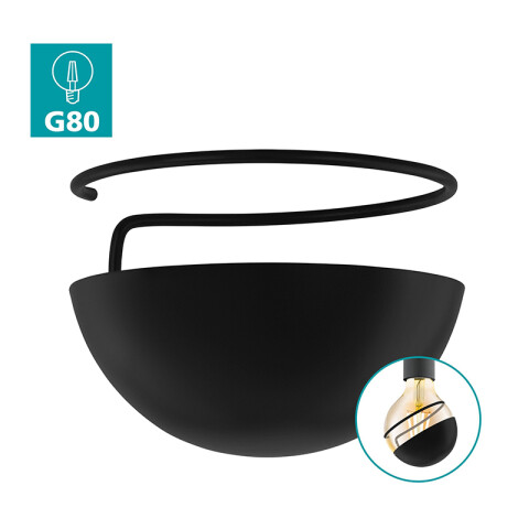 Accesorio antideslumbrante negro p/lámp. globo G80 EG6000