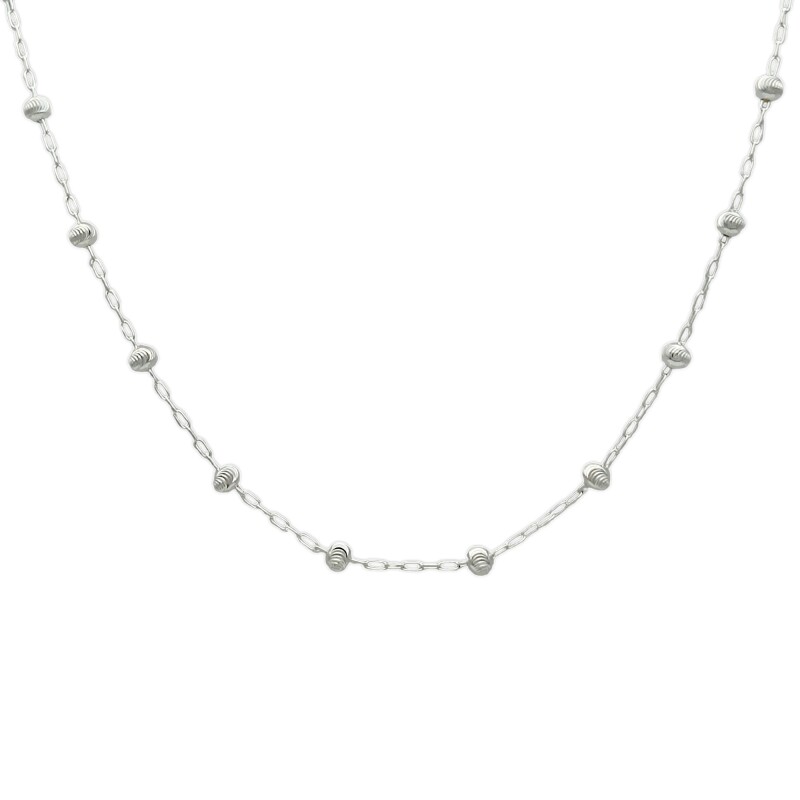 Cadena Bolitas-Plata 925-Sin Piedra-CD3022 sinpiedra