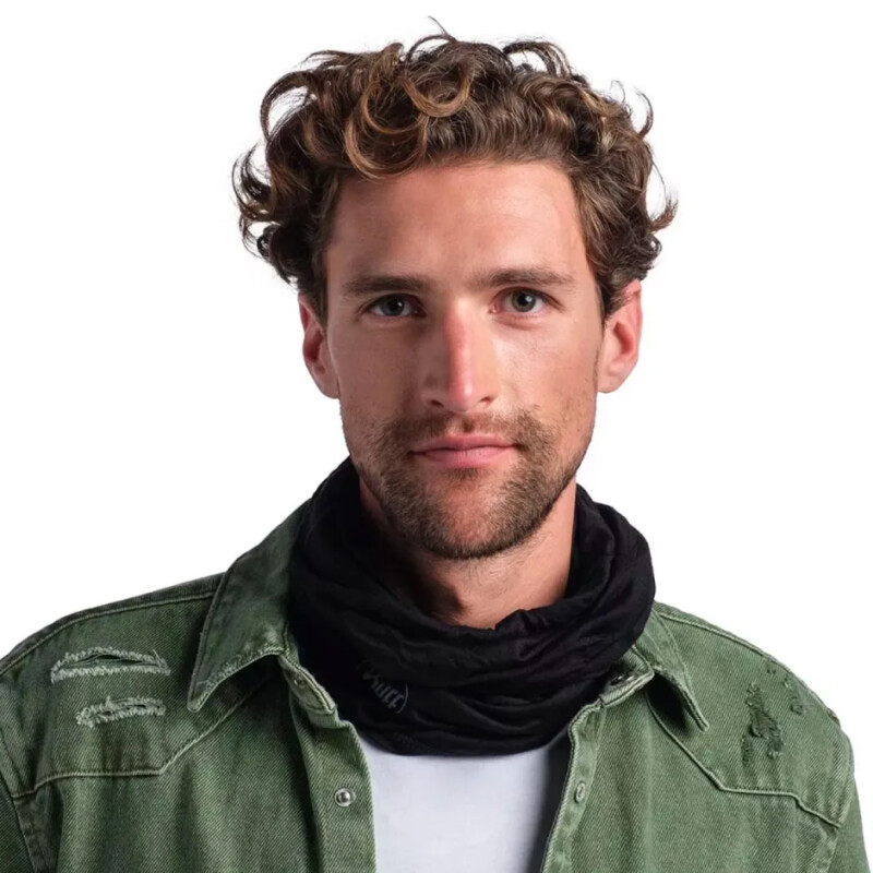 Bufanda Buff Merino Lightweight Solid Black Bufanda Buff Merino Lightweight Solid Black