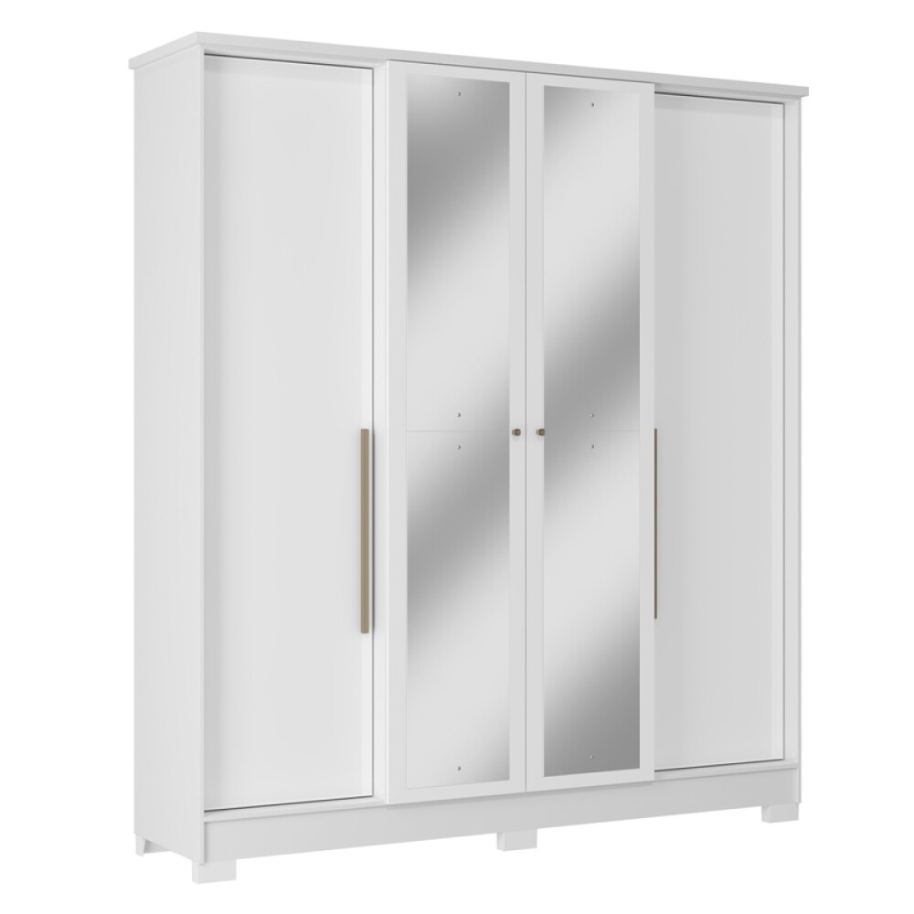 Ropero blanco moderno con 4 puertas