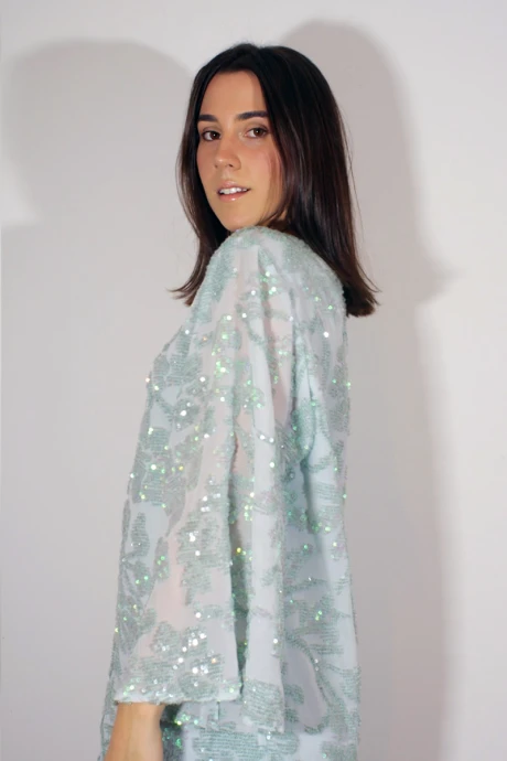 Vestido Leona Verde Agua