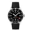 Reloj Tissot SEASTAR 1000 GMT 40MM de acero con bisel negro y correa negra Reloj Tissot SEASTAR 1000 GMT 40MM de acero con bisel negro y correa negra