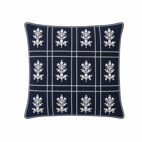 ALMOHADÓN EMBRO COTTON LINEN LINO-Y-ALGODON AZUL COTTAGE MARINO