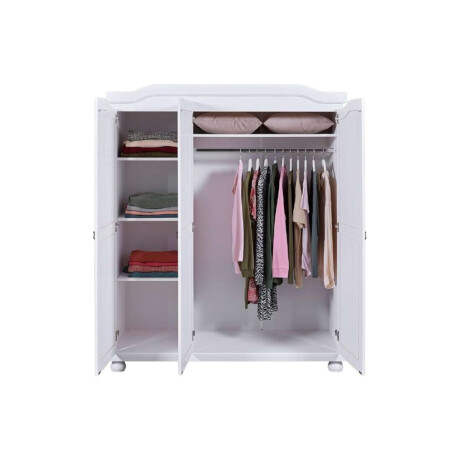 Ropero 3 Puertas Madera Maciza Linea Bastian