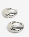 Aros Argollas Metal Argollas Metal Bold - Plateado Rodio