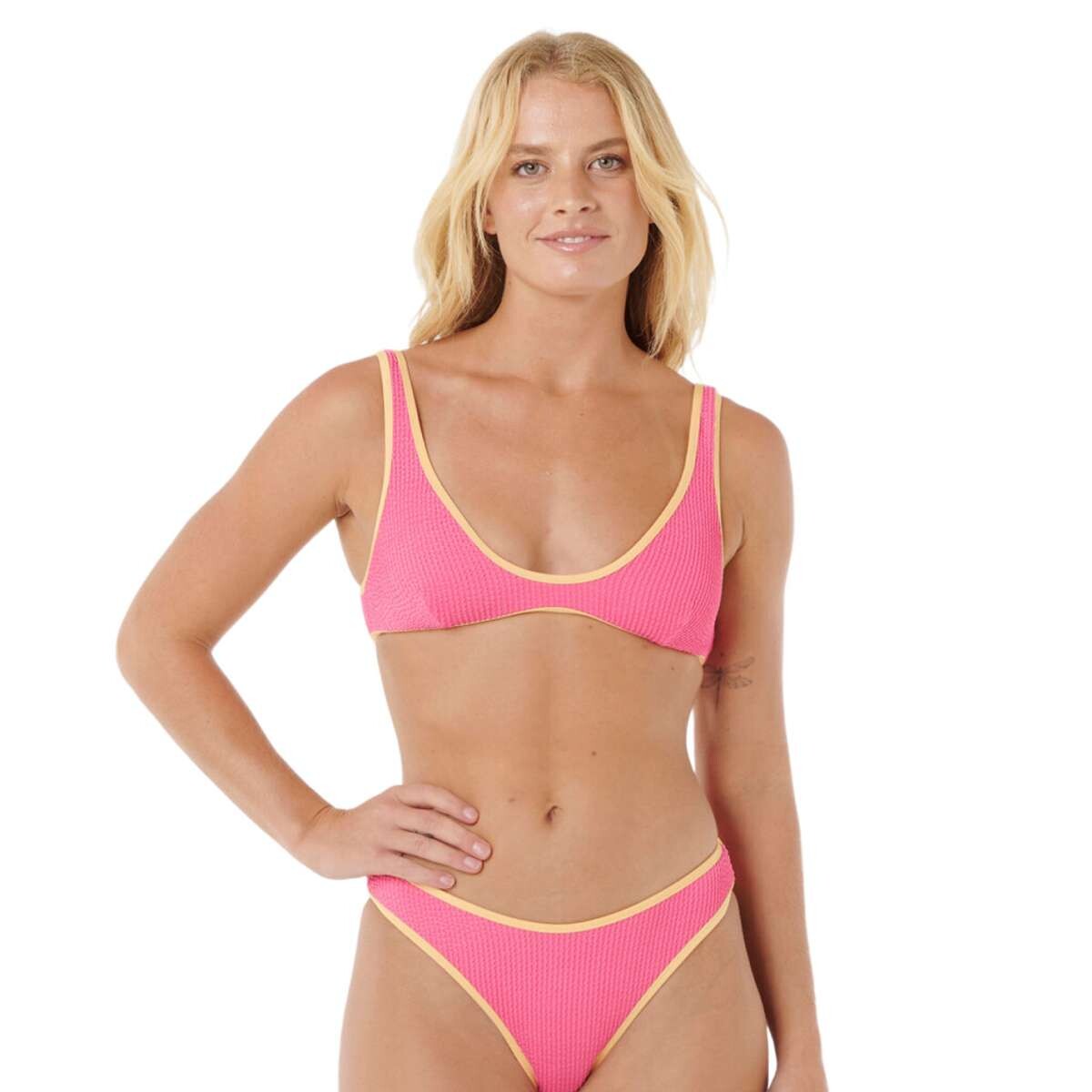 Top Rip Curl Luxe Surf Bralette - Rosa 