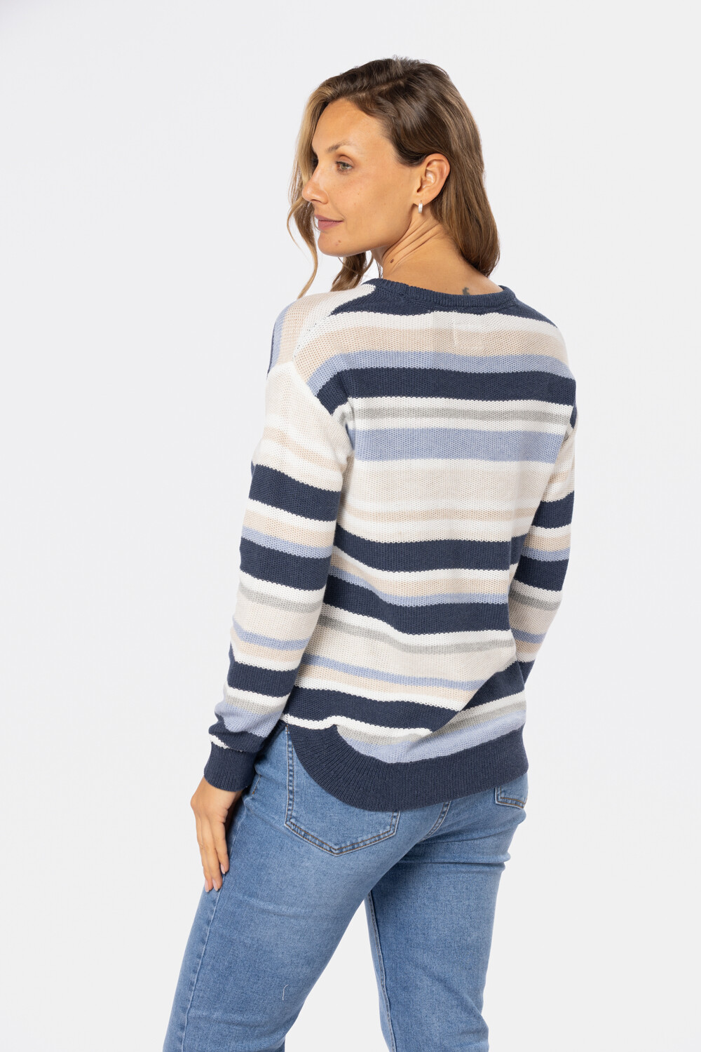 BUZO TEJIDO RAYADO Azul