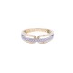 Anillo oro 18k 2 tonos con brillantes. Anillo oro 18k 2 tonos con brillantes.