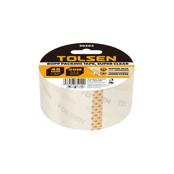 ROLLO CINTA ADHESIVA 48mm x 50M TOLSEN Rollo Cinta Adhesiva 48mm X 50m Tolsen