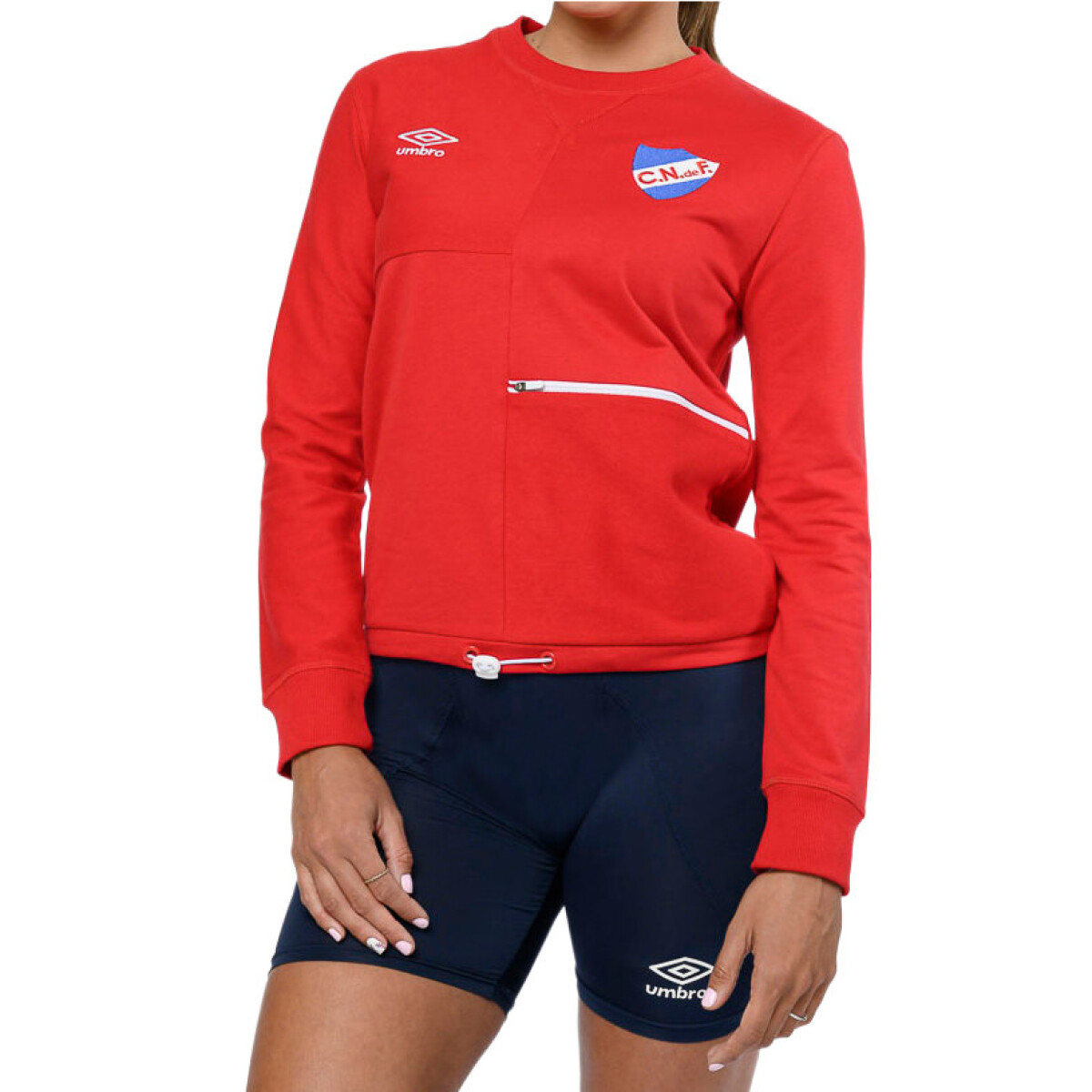 Buzo de Mujer Umbro Sides Dama - Rojo - Blanco 