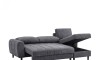 Sillón Esquinero con Baúles amplios - Amo Gris Oscuro