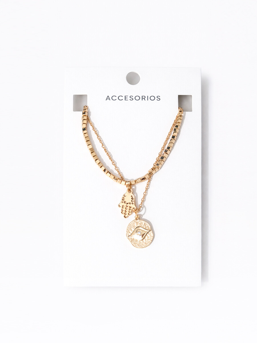 COLLAR PERA - DORADO 