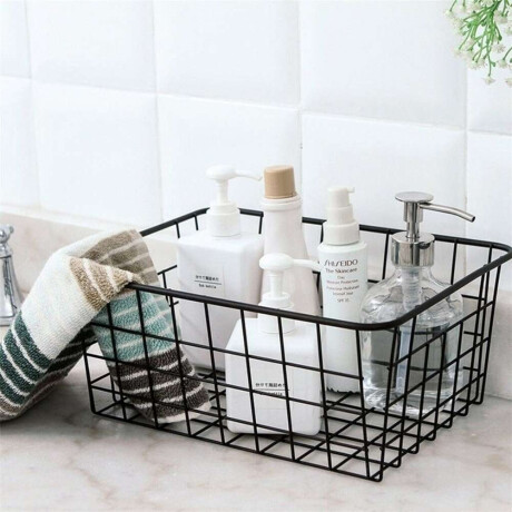 Canasto 32X28X16Cms Acero Negro