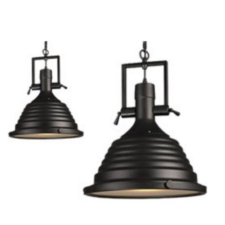 Luminaria tipo industrial Negra, escalonada E27 Luminaria tipo industrial Negra, escalonada E27
