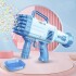 Bazooka Pistola De Burbujas Tik Tok Burbujero Pilas Infantil Variante Color Celeste