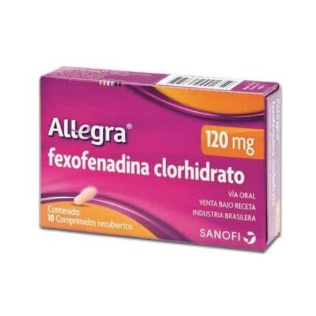 Allegra 120mg 10 Comprimidos Allegra 120mg 10 Comprimidos