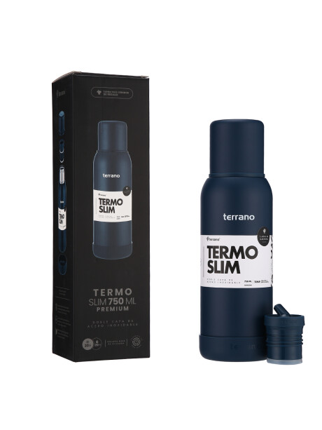 Termo Premium Slim 750ML. Azul Opaco