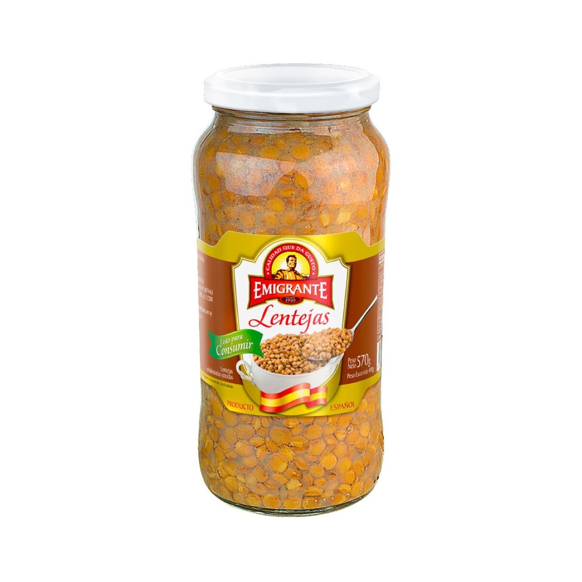 LENTEJAS EMIGRANTE FSCO.570G 