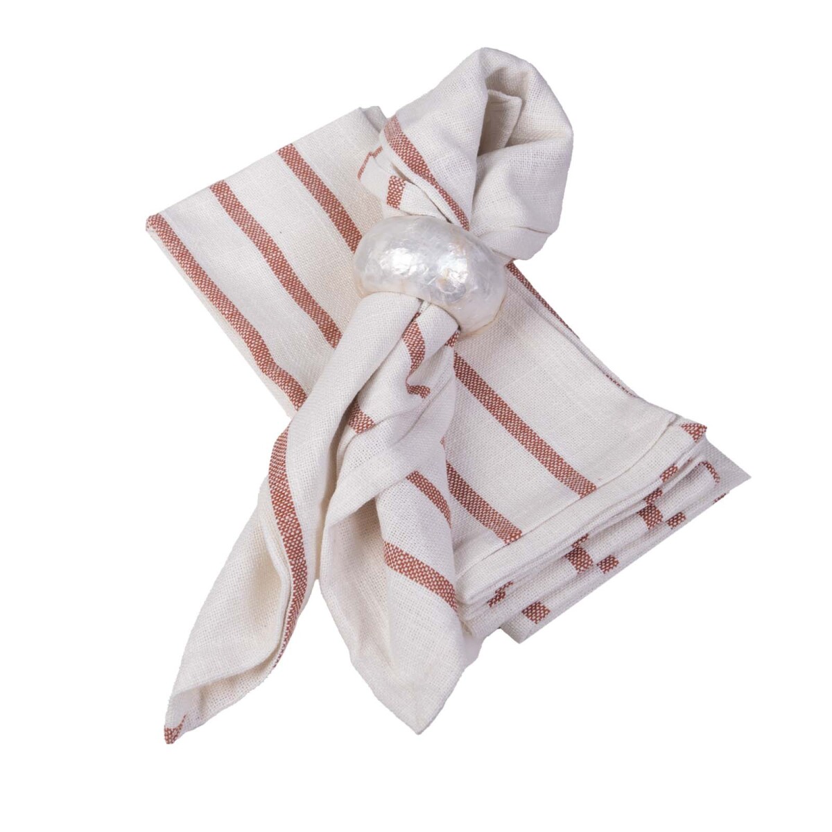 SET DE 2 SERVILLETAS - LINO-Y-ALGODON MARPISSA 45*45, GRIS/CRUDO 